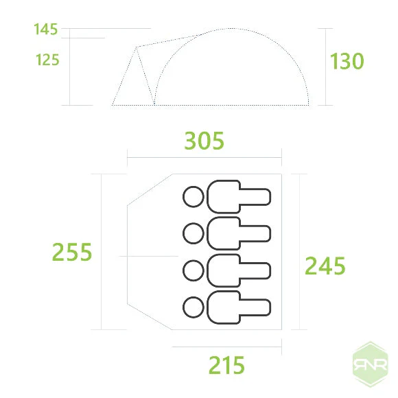Achill 400 Pro Camping Tent - Image 3